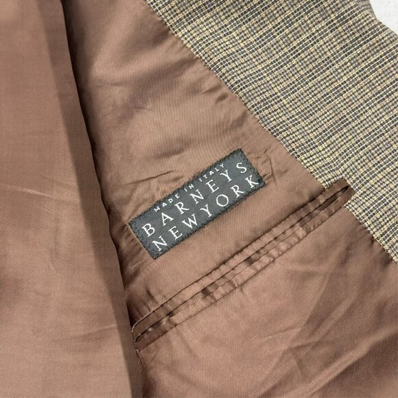 Barneys New York Redaelli Hopsack Blazer Loro Piana 110s Sport Coat Italy 42 L - Picture 7 of 10